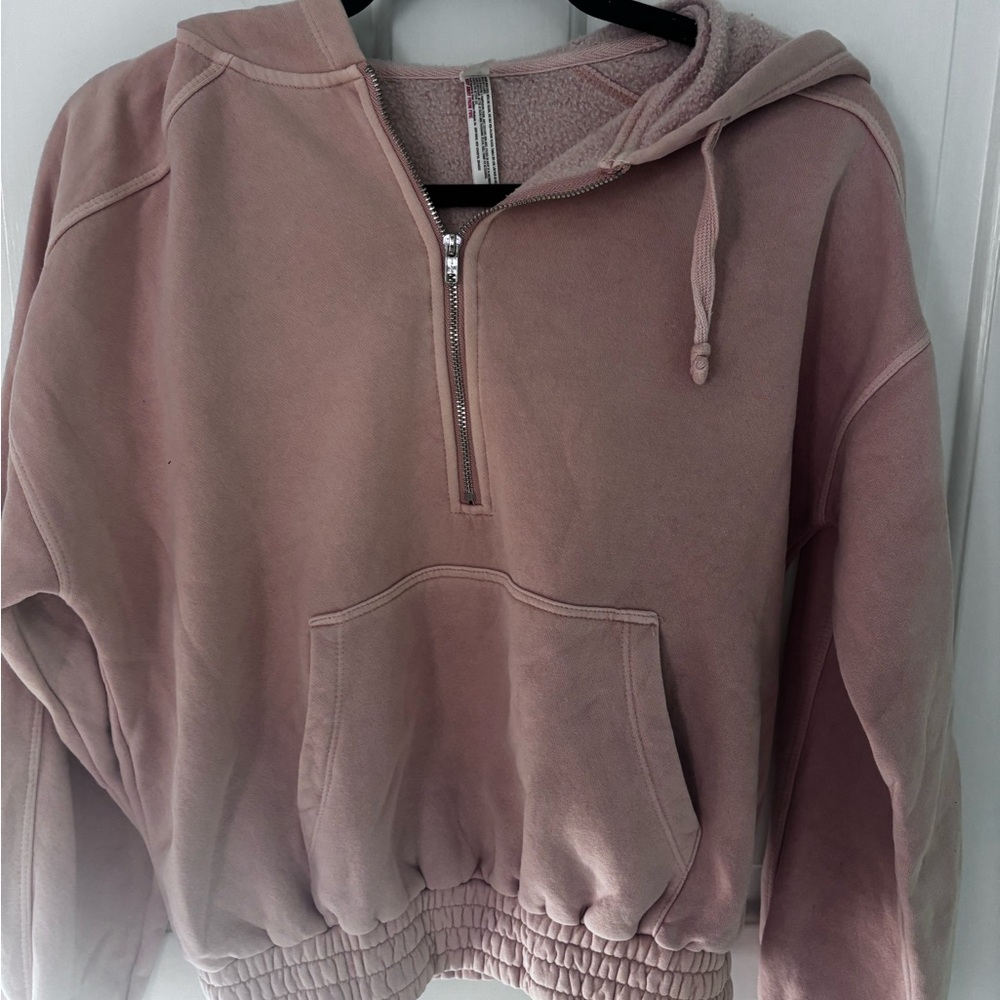 FP Movement by Free People Light Pink Fleece Jacket